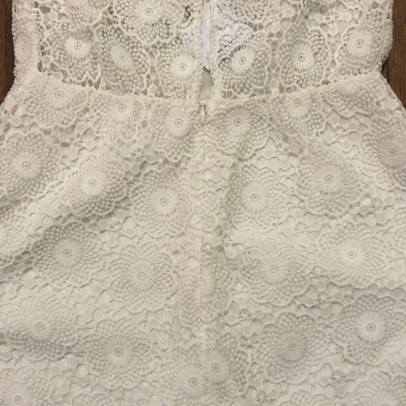 Bec Bridge White Daisy Eyelet Lace Playsuit Romper - Picture 12 of 13